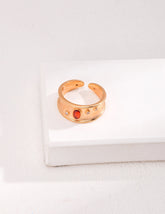 Totem Element Red Agate Ring
