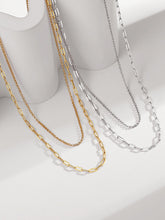 Double-Layered Necklace in Gold or Silver